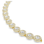 Una Angelic set Set (3), Round cut, White, Gold-tone plated